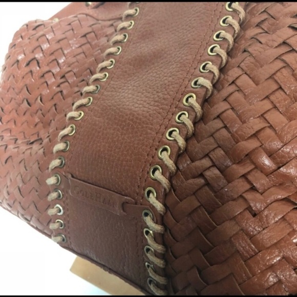 Cole Haan Village Weave F06 Leather Carry All - Picture 2 of 5